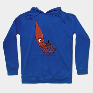 Video game playing squid Hoodie